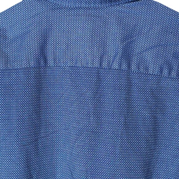 Johnston & Murphy Men's Large Blue L/S Shirt - Picture 5 of 11